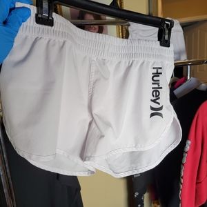 Athletic white Hurley Shorts Size small WORN ONCE